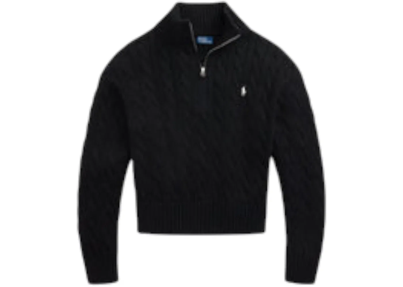 Женская футболка с полузастежкой-молнией Polo Ralph Lauren, Black
