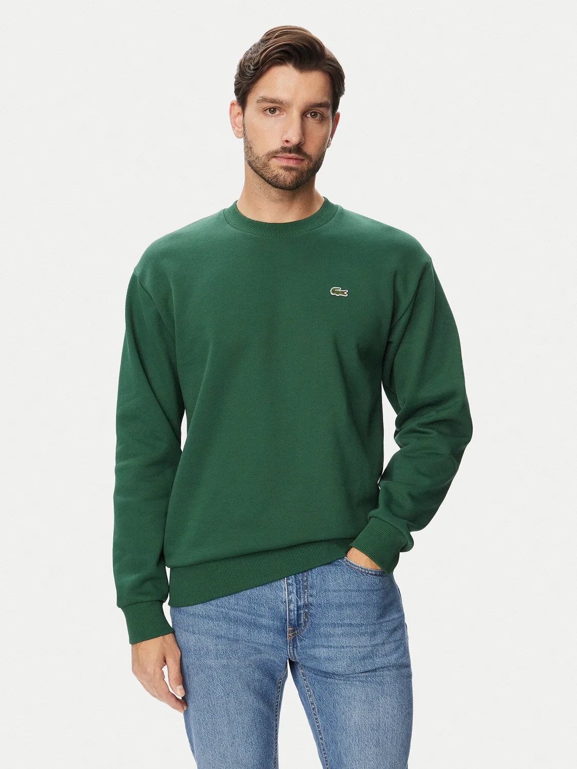 Мужская толстовка стандартного кроя Lacoste, темно-зеленый