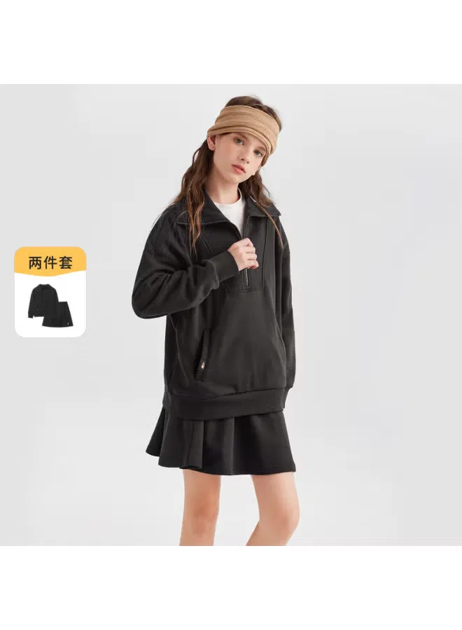 Комплект детской одежды с длинным рукавом, худи и юбка, Hush Puppies — фото 3