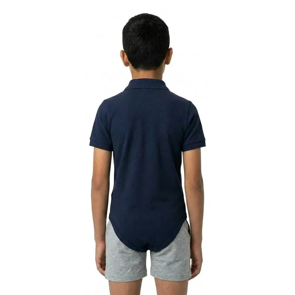 Боди с коротким рукавом 547118 Lacoste Kids, синий — фото 4