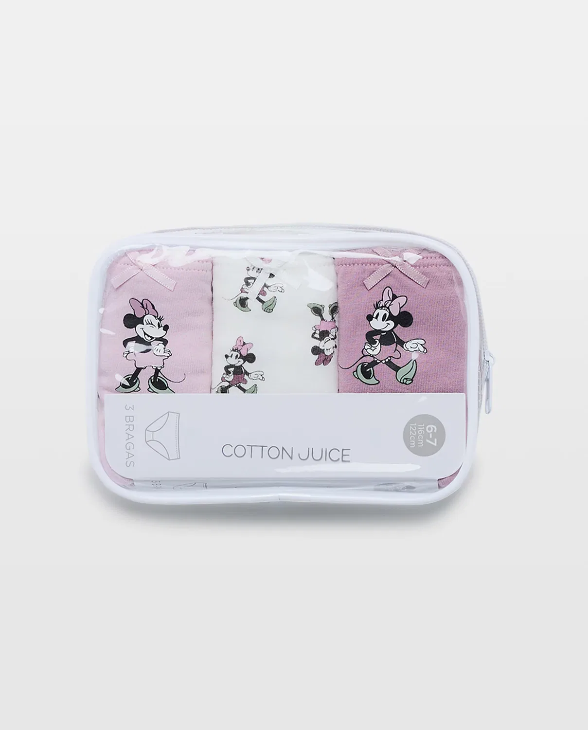Набор с принтом, 92 см, комплект из 3 шт., Bragas Multicolor Minnie, Cotton Juice, мультиколор — фото 4