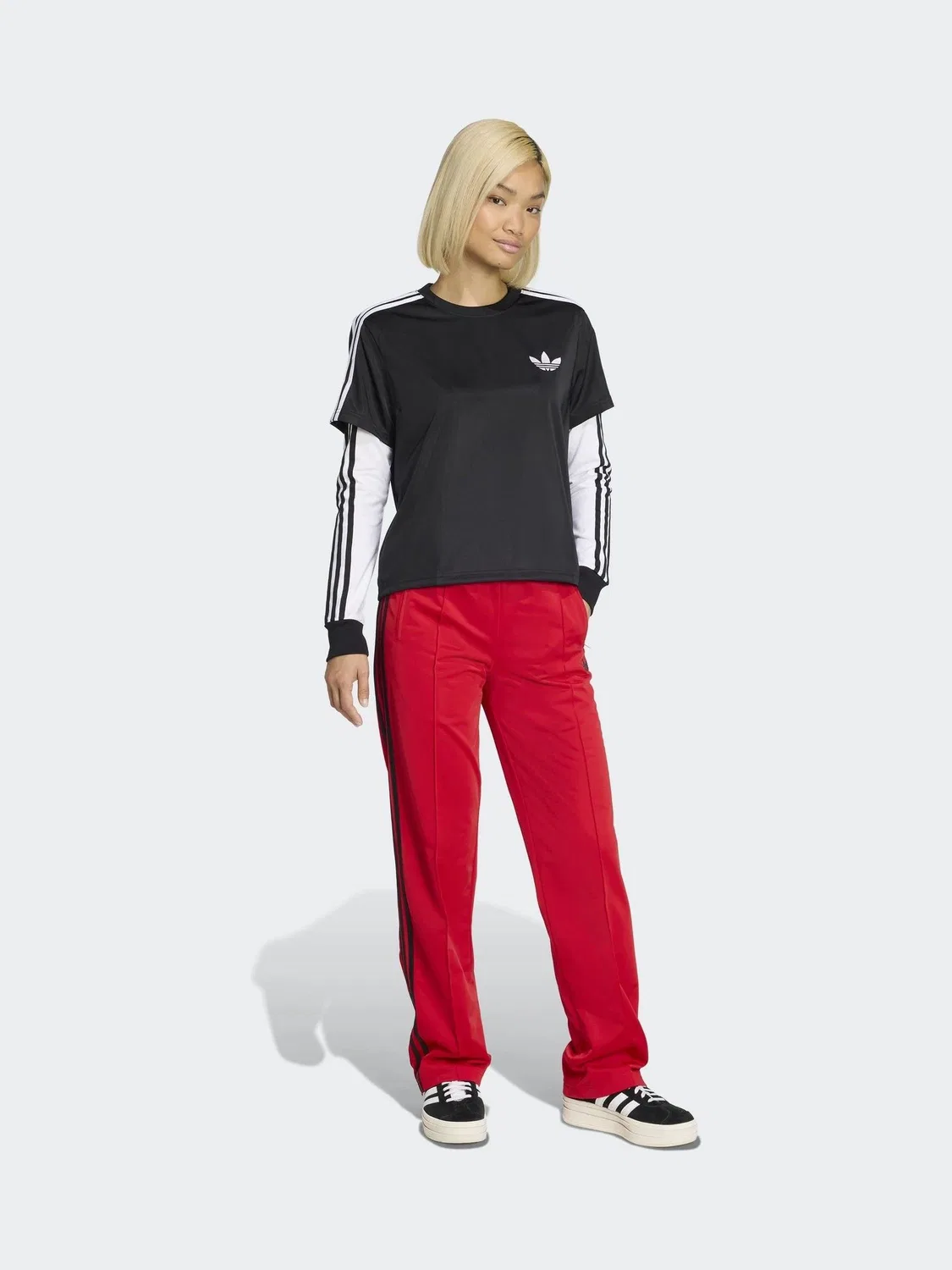 Футболка с принтом Firebird, adidas Originals, черный — фото 3