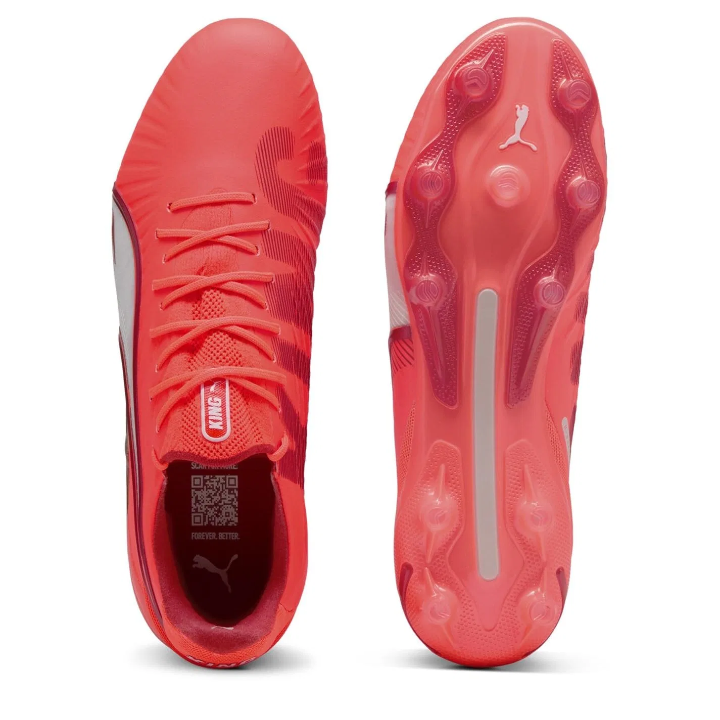 Детские футбольные бутсы для мальчиков с шипами Ultra 1.4 Mxsg PUMA, Red — фото 3
