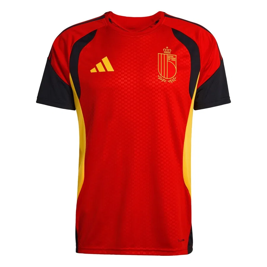 Футболка ADIDAS PERFORMANCE Performance Shirt 'Belgien 26 Tiro' красного цвета