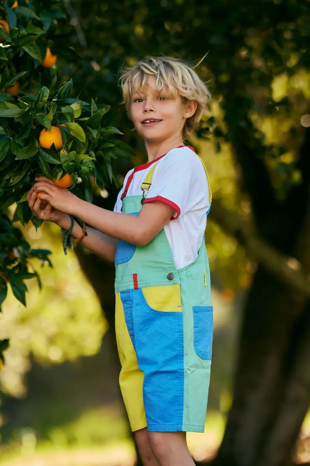 Детская футболка с принтом The Jack Tee Dotty Dungarees, Red — фото 4