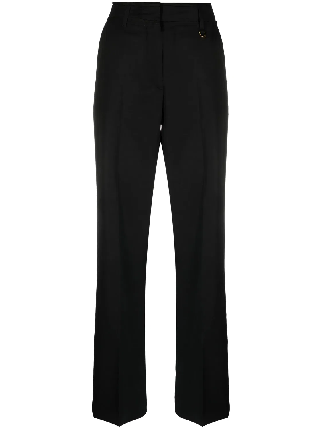 Прямые брюки Ficelle Jacquemus, черный