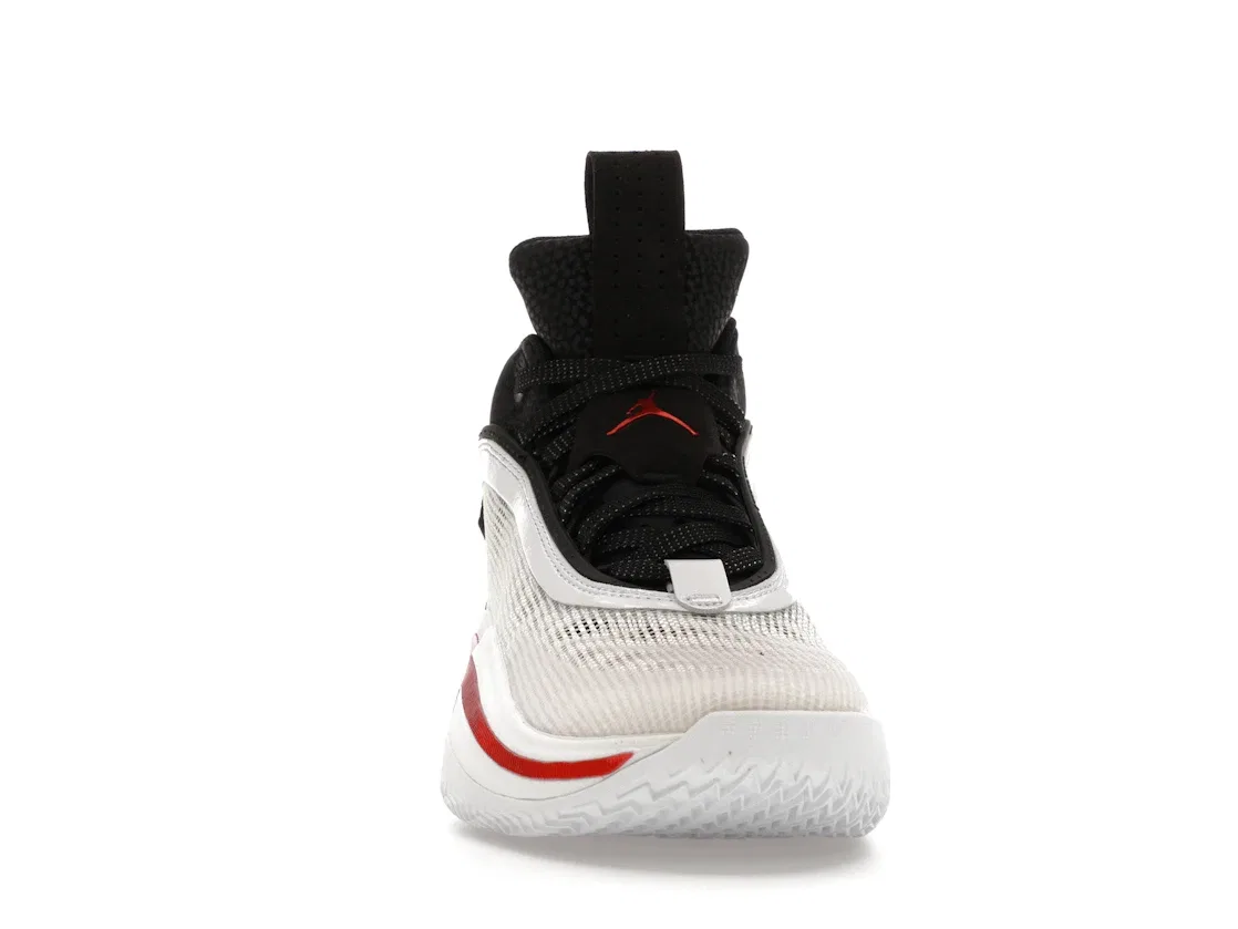 Детские кроссовки для баскетбола Jordan 36 Jordan, White/Bright Crimson/Black/White — фото 2