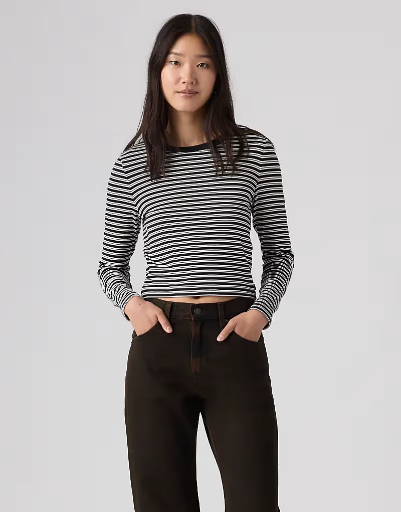 Футболка baby Essential с длинным рукавом Levi's, черный