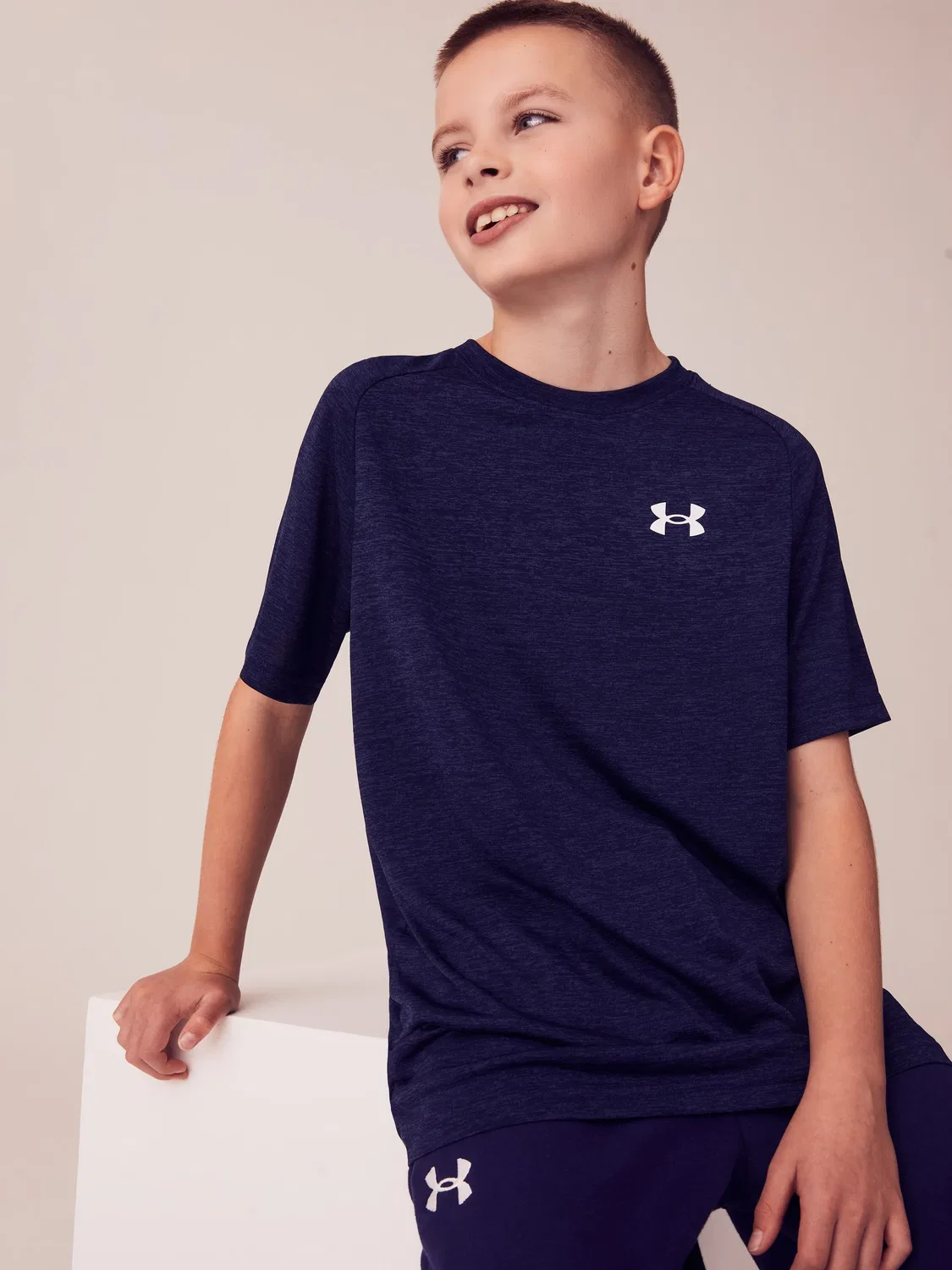 Футболка с коротким рукавом Tech 2.0 Under Armour, Navy — фото 3