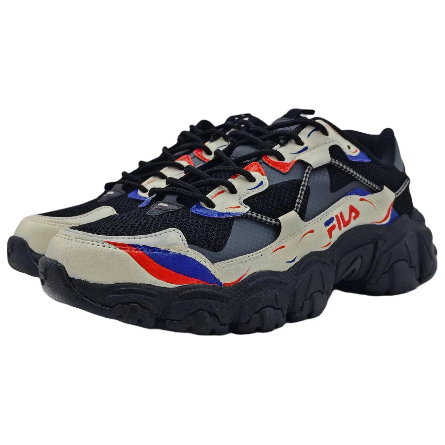 Детские кроссовки Chunky с принтом Fluid FILA, Black — фото 4