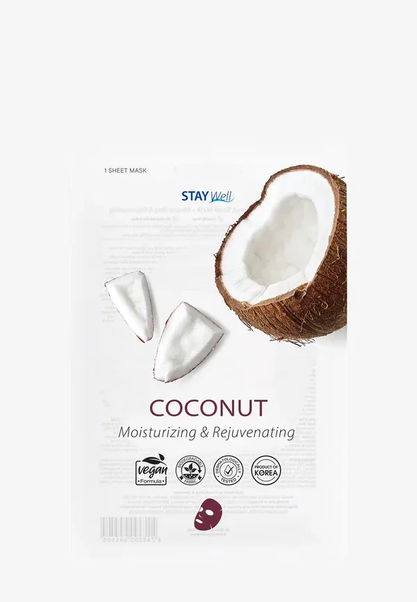 Тканевая маска с кокосом Stay Well Coconut 20 г, кокосовый