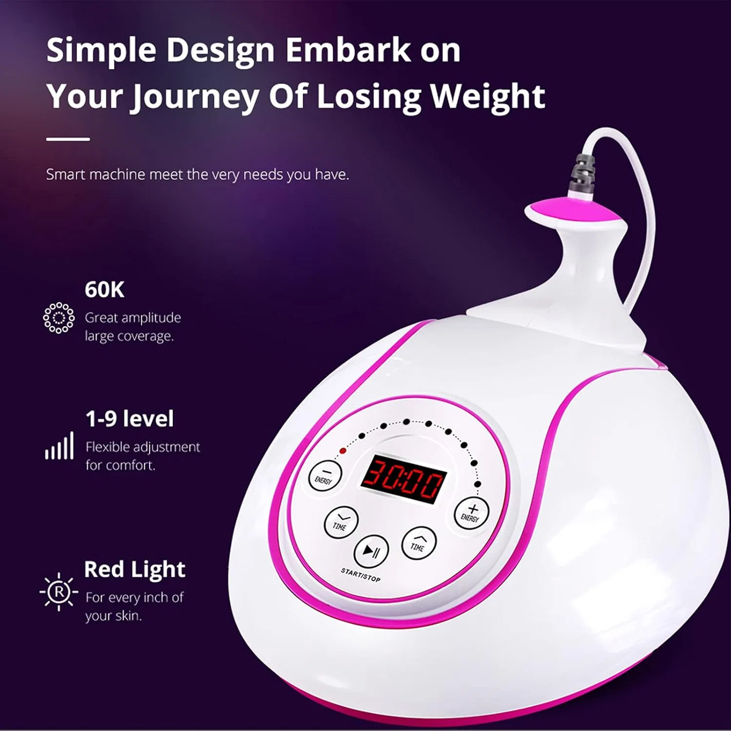 Массажер для тела Fat Burning Machine, Elitzia, 30W, 60KHz — фото 3