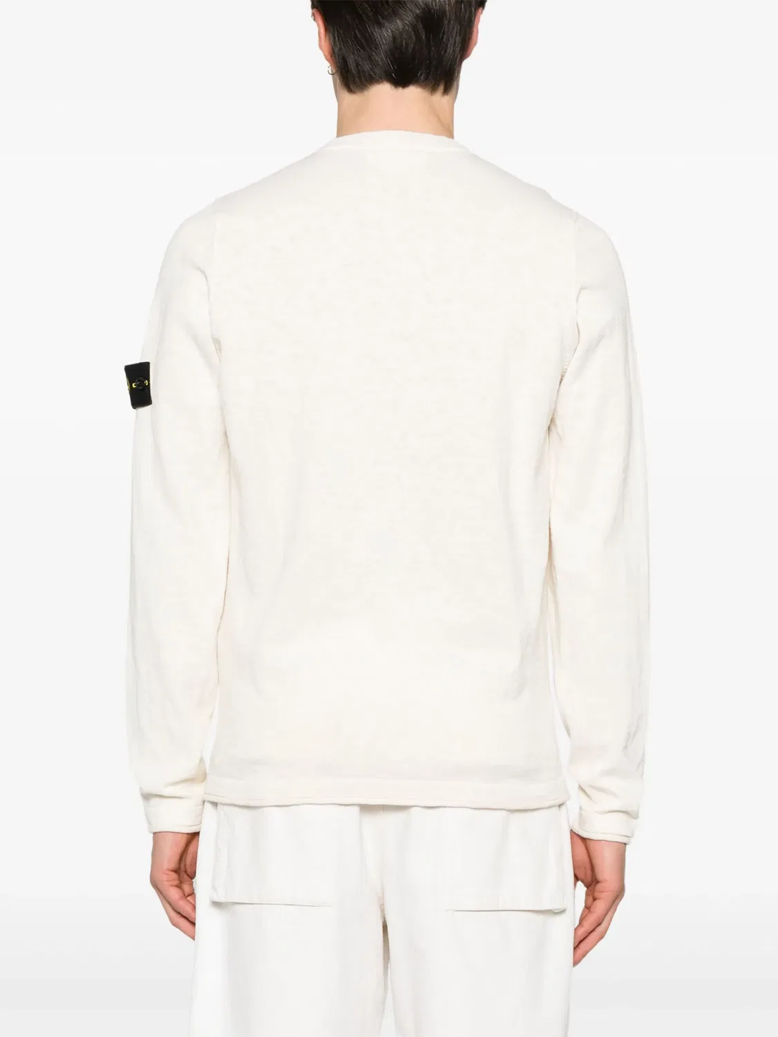 Тонкий Джемпер Из Нейтральной Ткани Stone Island, нейтральные — фото 4