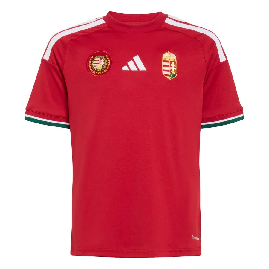 Детская футболка ADIDAS PERFORMANCE Performance Shirt 'Hungary 26 Home Kids' ярко-красного цвета
