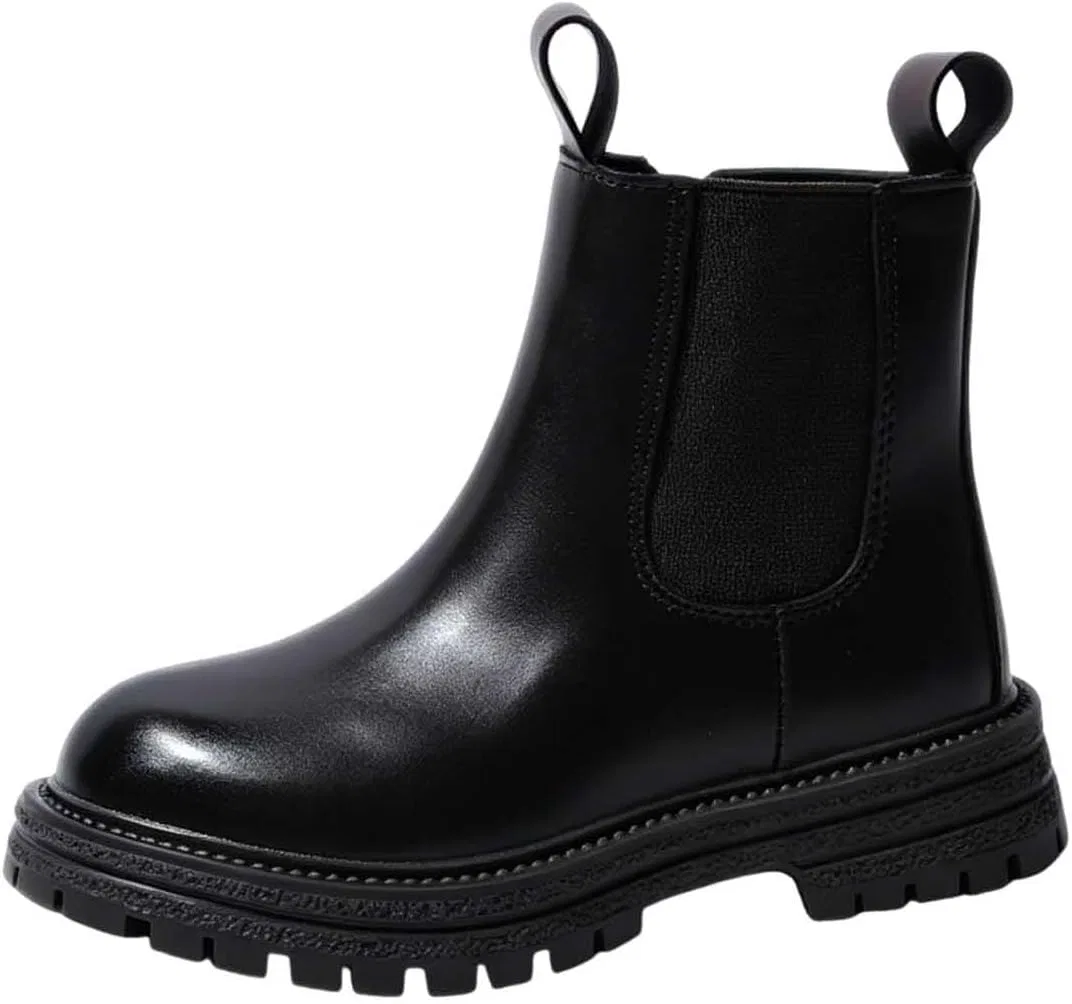 Детские ботинки для девочек с боковой молнией Western SHOPESSA, Black