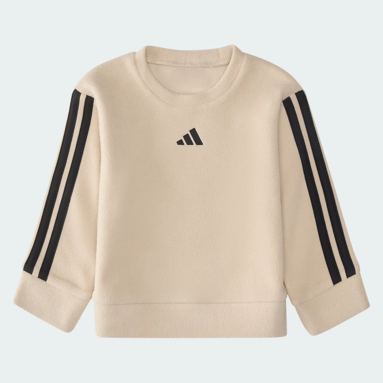 Детский спортивный костюм из микрофлиса, комплект из 2 предметов, Adidas Sportswear, хаки — фото 3