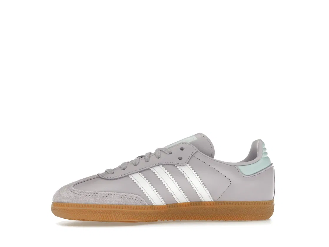 Детские кроссовки Lifestyle Adidas Samba OG, Silver Dawn/Crystal White/Semi Flash Aqua — фото 3