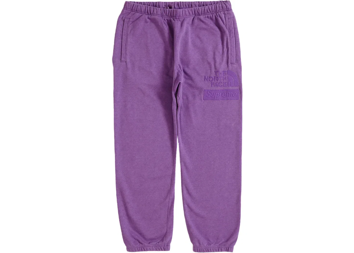 Мужские спортивные штаны с пигментным принтом Supreme The North Face Purple