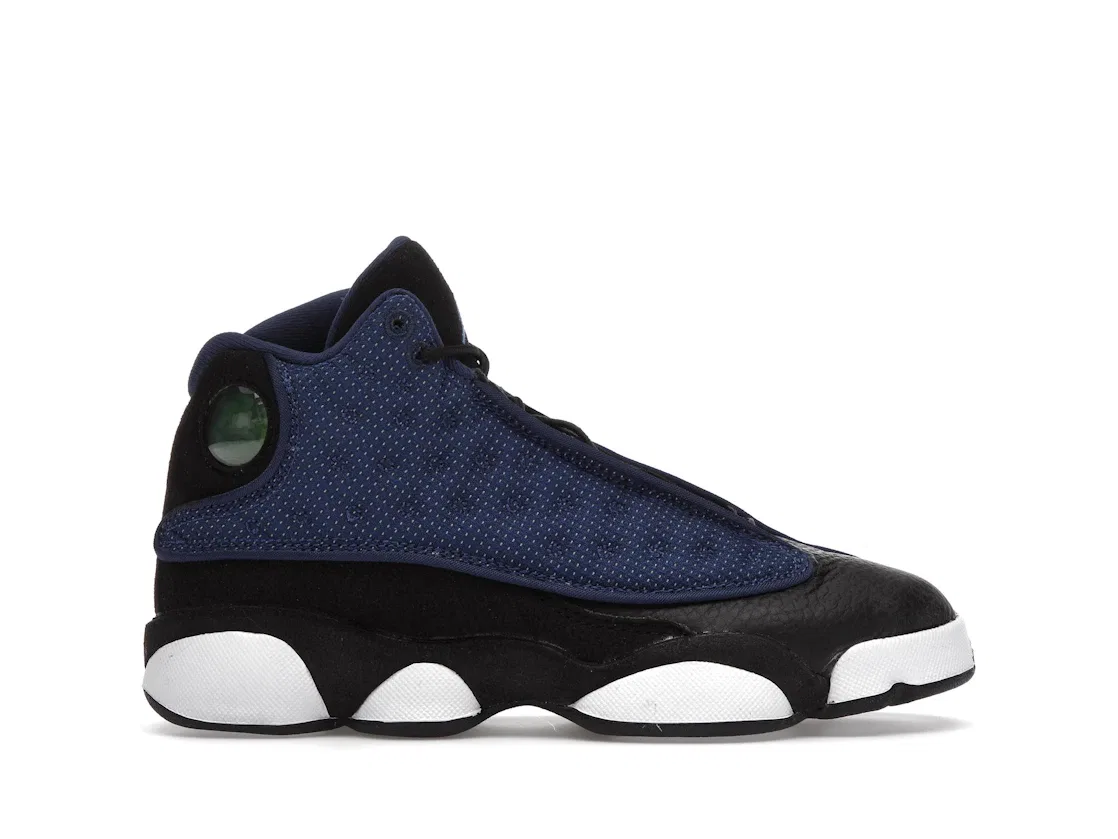 Детские кроссовки Lifestyle с верхом из кожи и замши Jordan 13 Retro, Navy/Black/White/University Blue