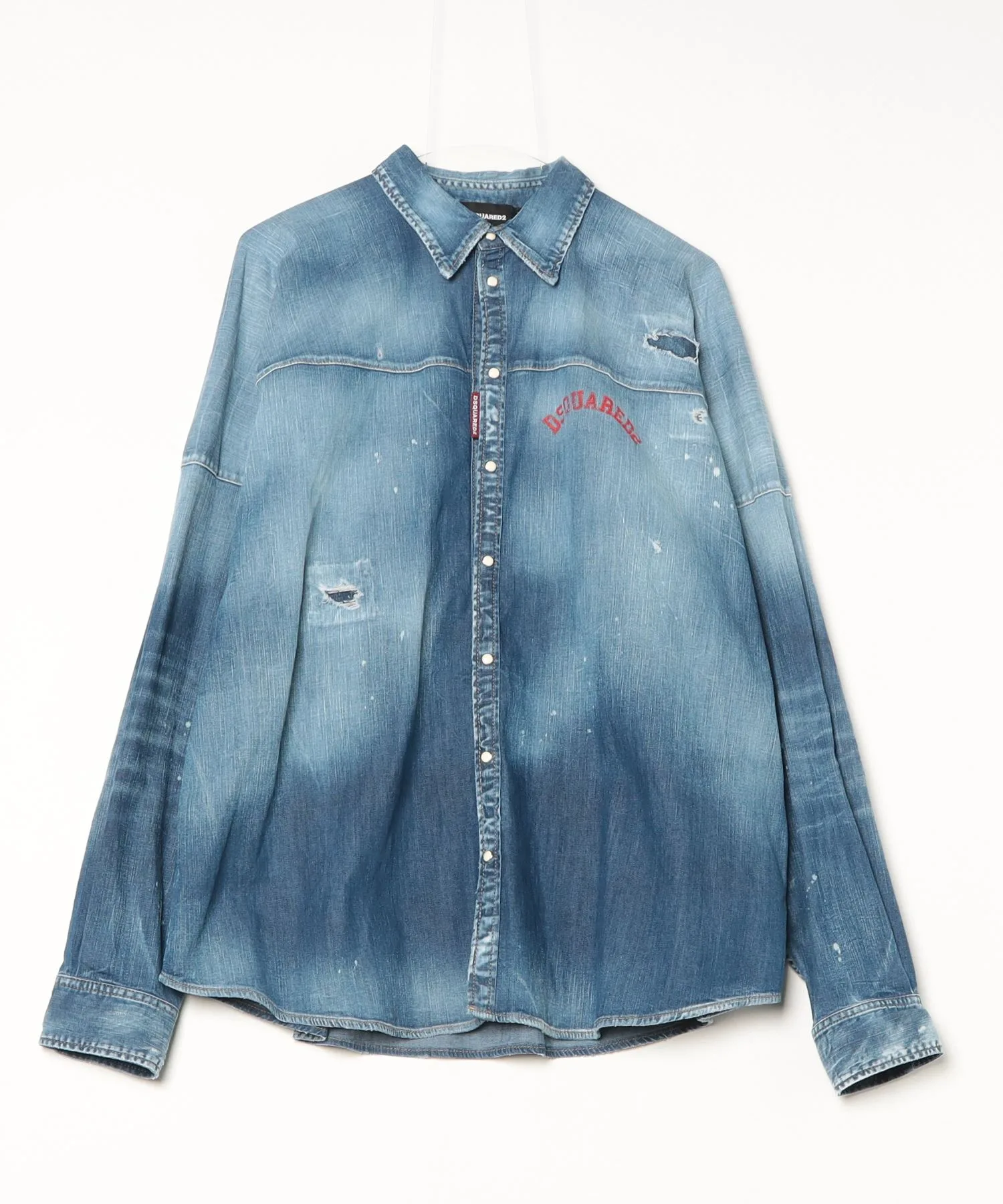 Рубашка RugbyShirt DSQUARED2 синяя
