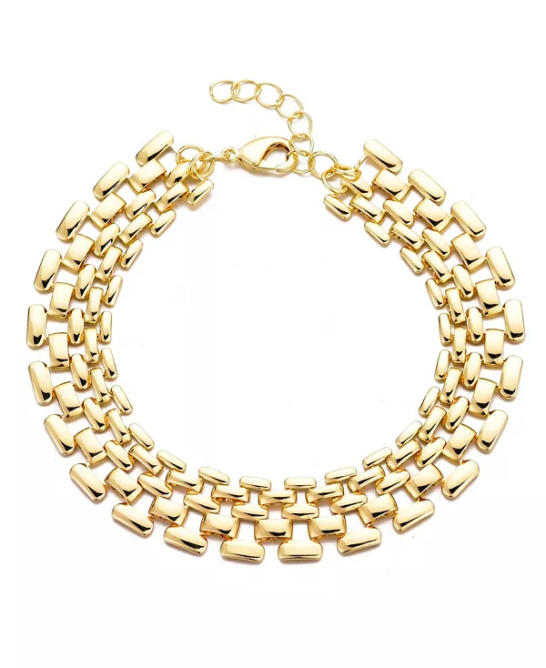 

Браслет-Цепочка с покрытием из 14-каратного золота Adornia, gold