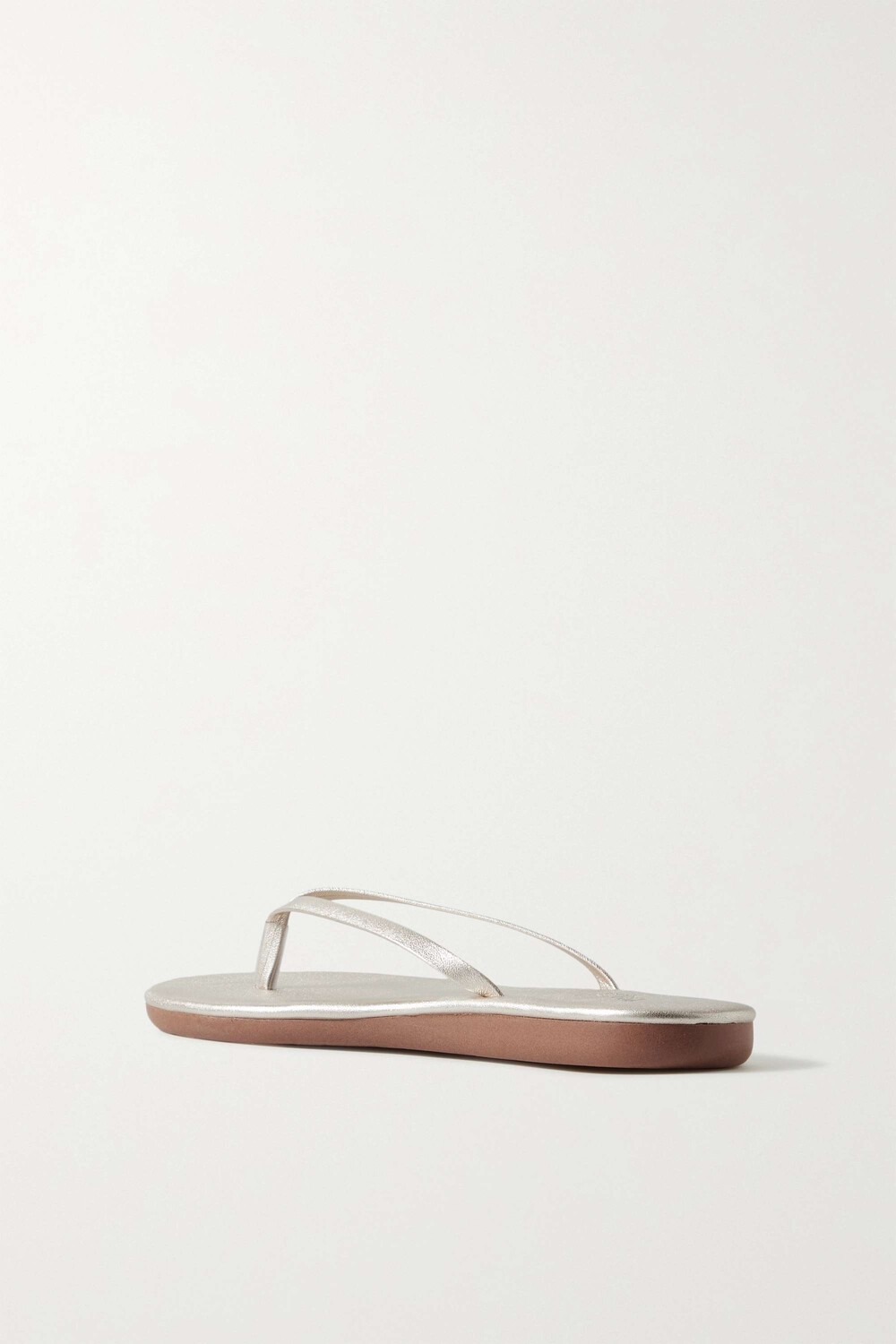 ANCIENT GREEK SANDALS Вьетнамки Saionara из металлизированной кожи, золото