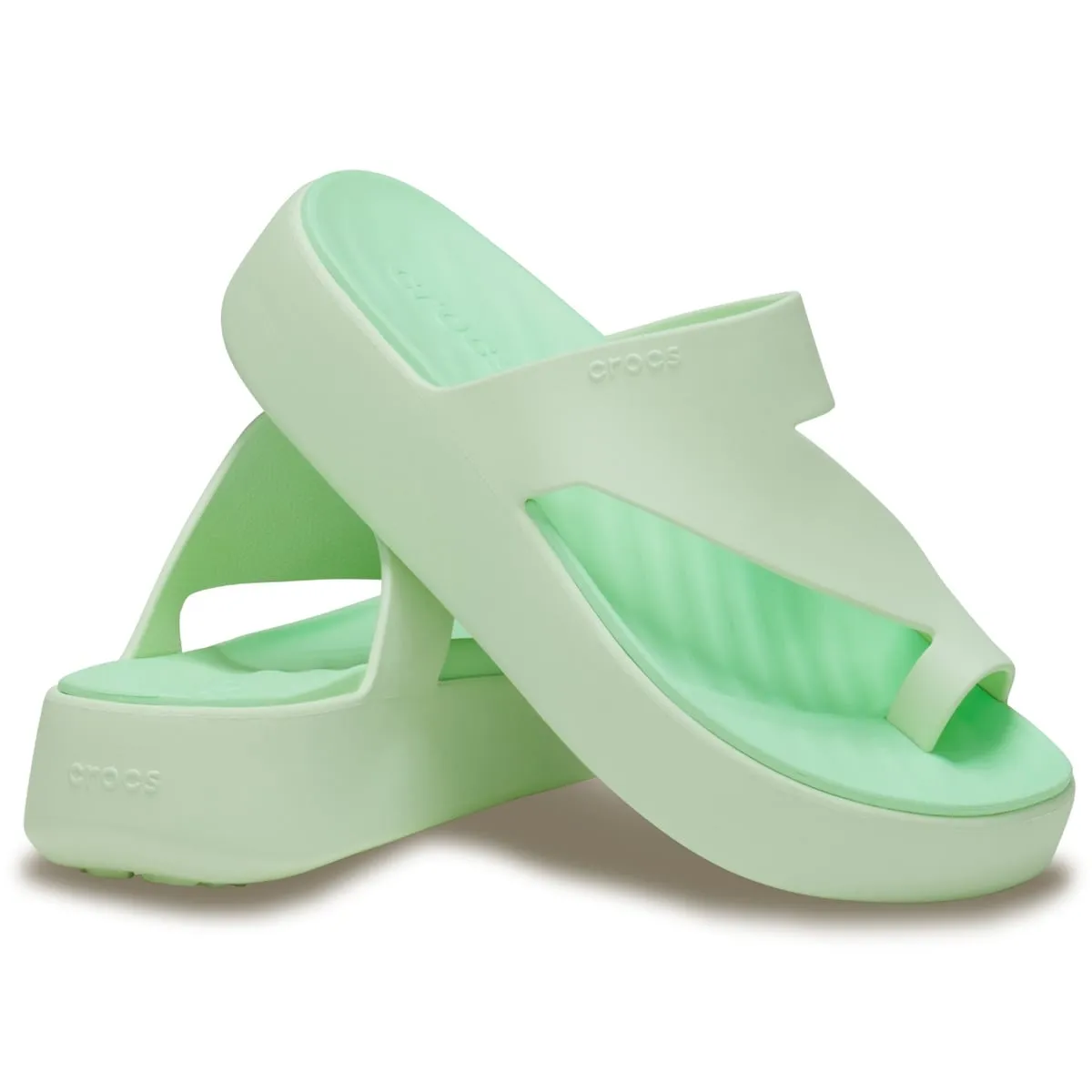 Женские сандалии Getaway с платформой и петлей для пальцев W Crocs, бирюзовый — фото 2