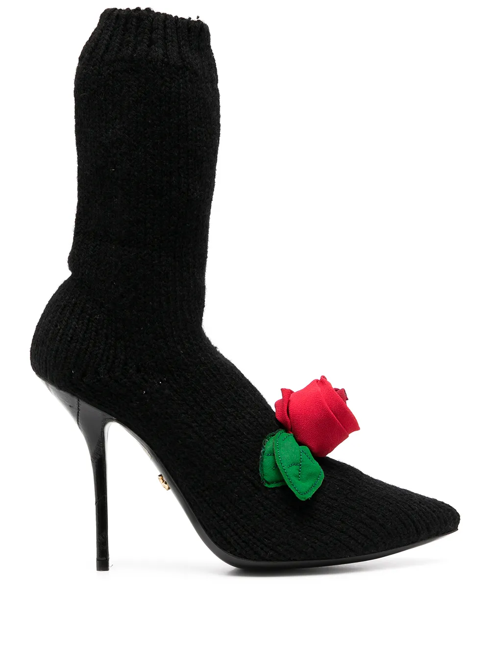 Ботильоны-носки DOLCE & GABBANA, черный