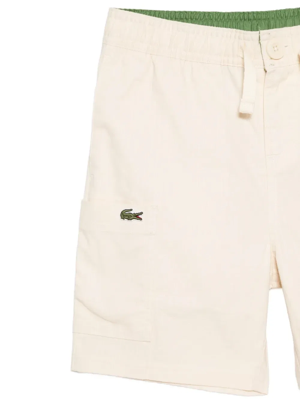 Шорты с нашивкой-логотипом Lacoste Kids, бежевый — фото 3