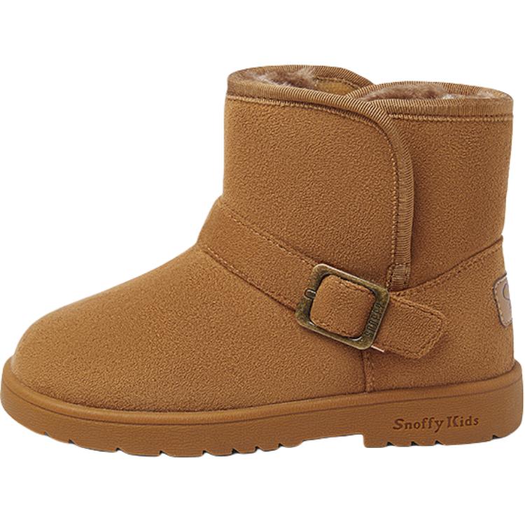 

Нескользящие, износостойкие, теплые детские зимние ботинки Snoffy, Caramel