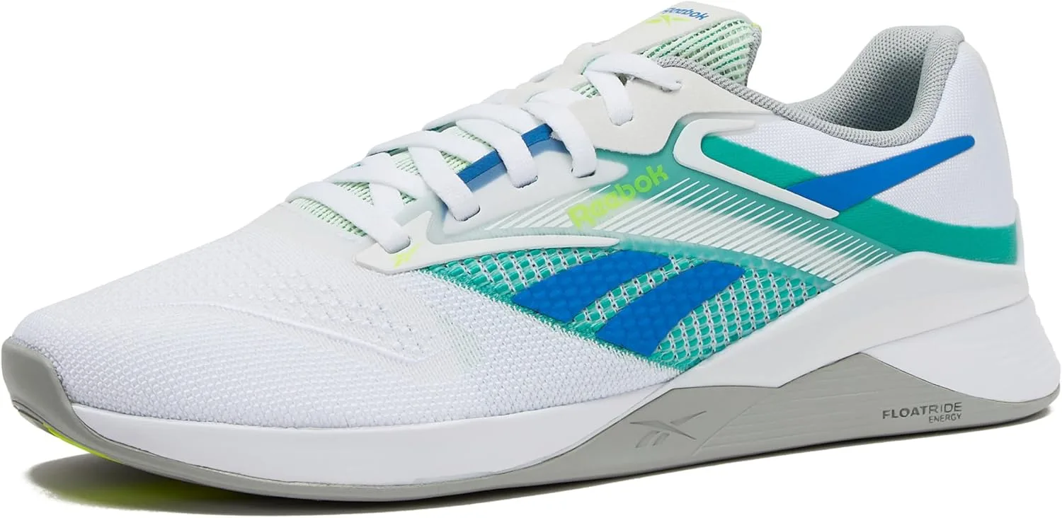 Кроссовки Reebok Unisex Nano X4, белый/зеленый/серый