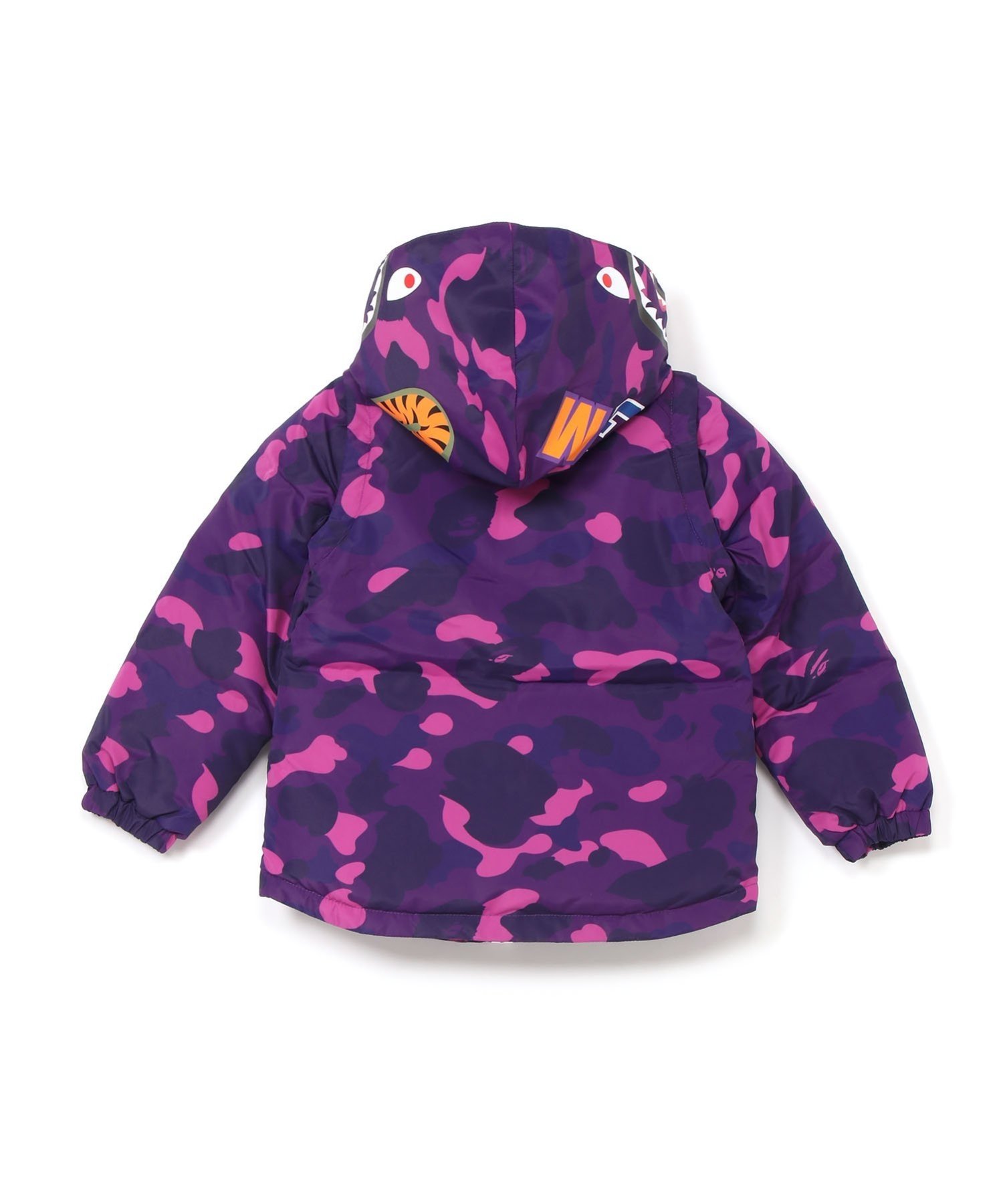 Пуховая куртка COLOR CAMO SHARK 4WAY A Bathing Ape, PURPLE