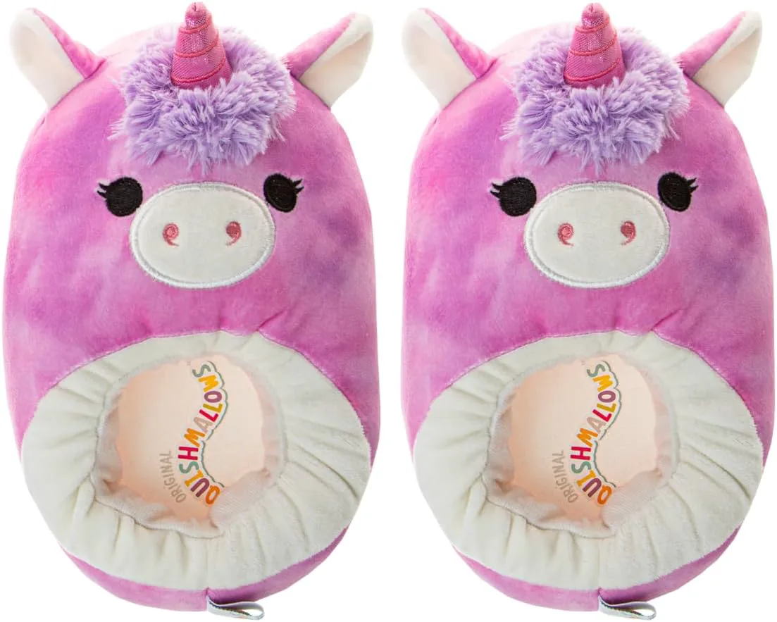 

Мягкие плюшевые тапочки Squishmallows, легкие, теплые и удобные, тапочки для дома для детей и взрослых (размеры 11-1 для маленьких детей / 2-5 для больших детей / 5-10 для взрослых)
