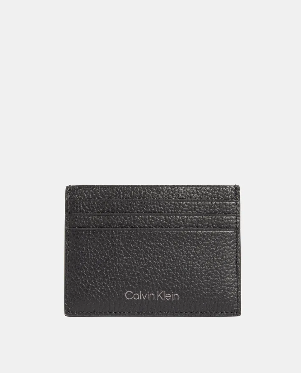 

Кожаный визитник Calvin Klein, черный