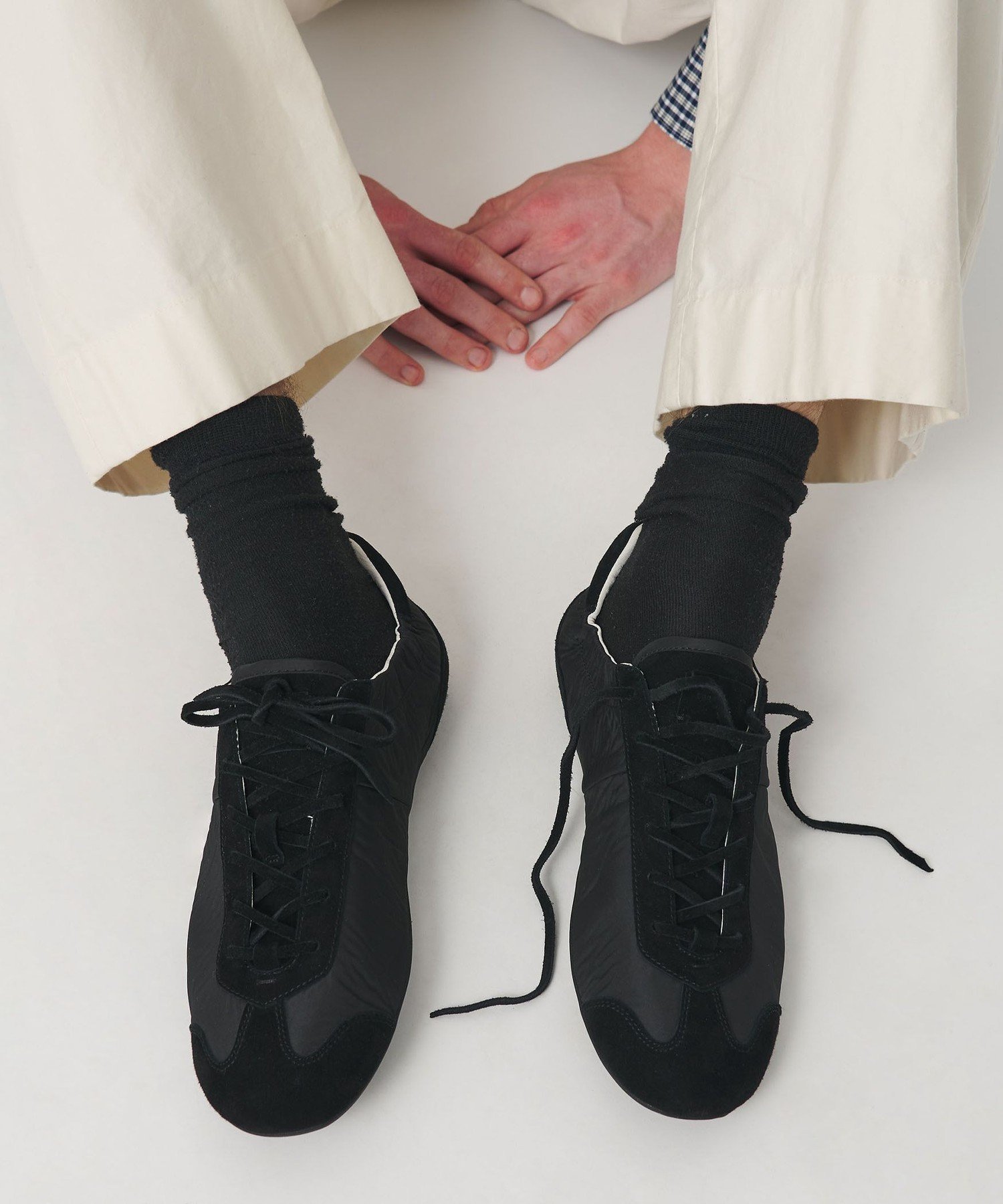 Мягкие кожаные туфли Beauty&Youth United Arrows, Black