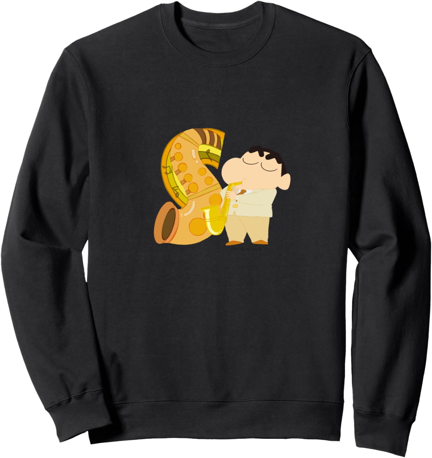 

Крейон Шин-чан: Веселье! Учись от А до Я. Толстовка с буквой S Crayon Shinchan, черный