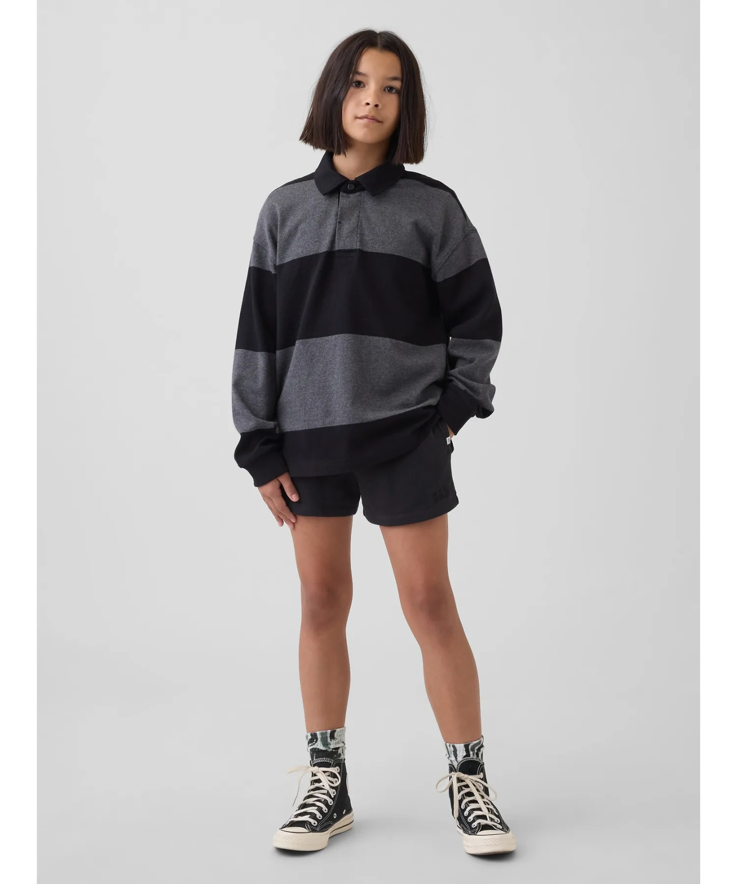 Детские шорты GAP из хлопка, мягкие, чёрные — фото 2