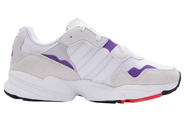 Кроссовки yung 96 Adidas, белый/фиолетовый — фото 2