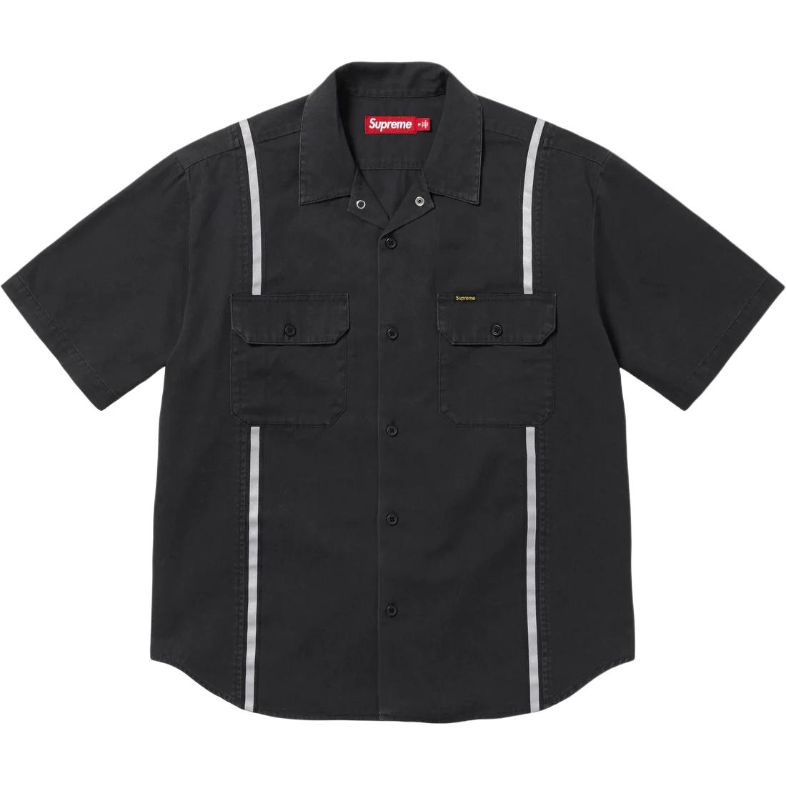 

Рубашка с коротким рукавом для работы со светоотражающей полосой Supreme, черный