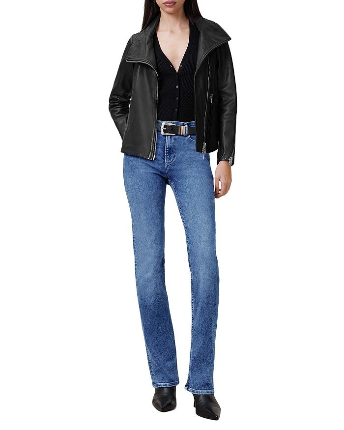 Джинсы Haldan средней посадки Slim Bootcut в цвете Mid Indigo ALLSAINTS, синий — фото 2