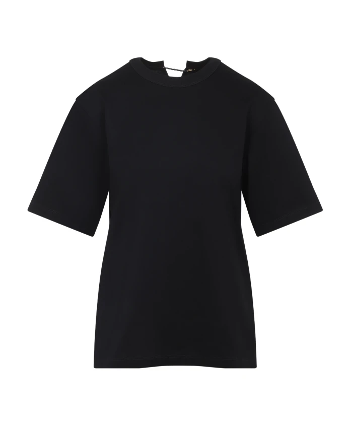 

Жемчужная футболка Carven, черный