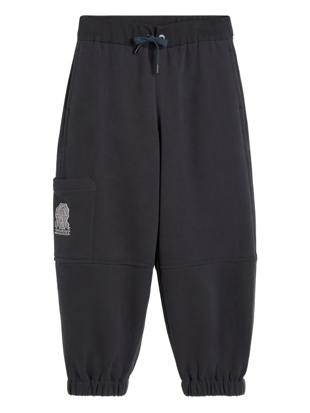 

Спортивные брюки с кулиской Brunello Cucinelli Kids, синий