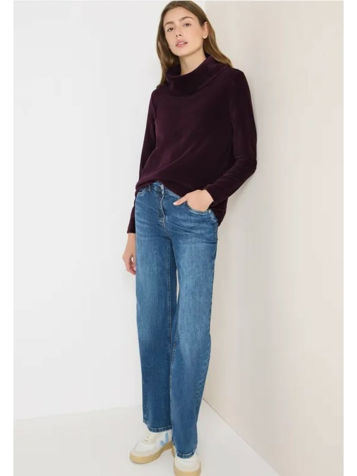 

Cecil Женский красный свитер с высоким воротником