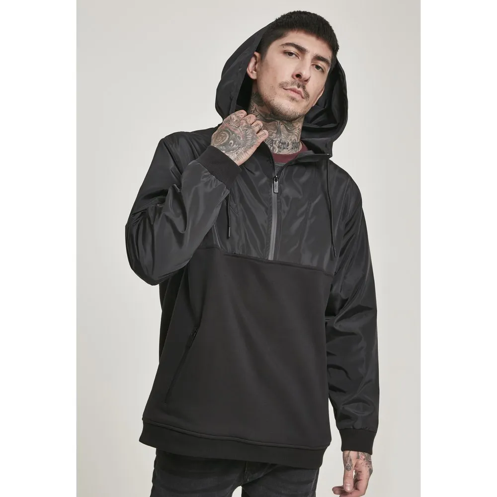 

Толстовка Urban Classics Military Half Zip, черный
