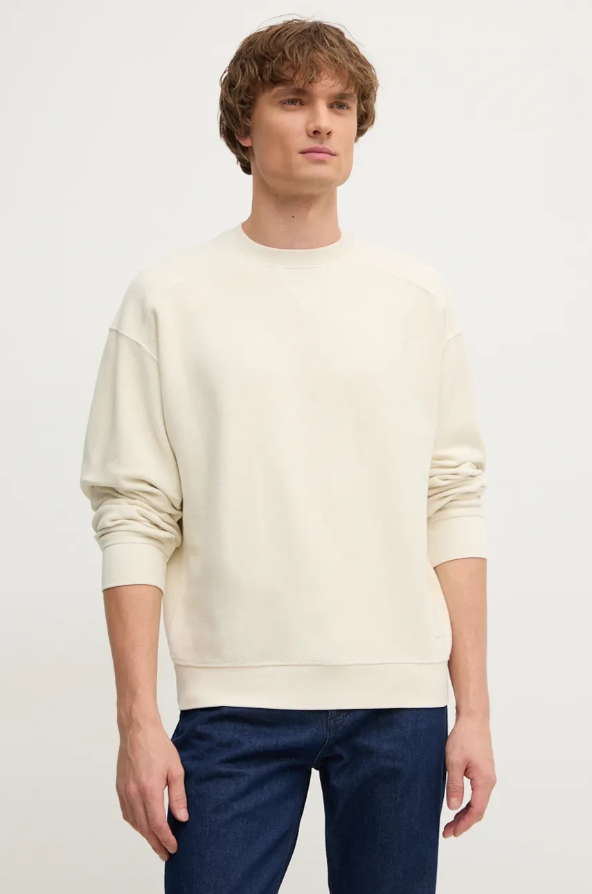 

Хлопковая толстовка United Colors of Benetton, бежевый
