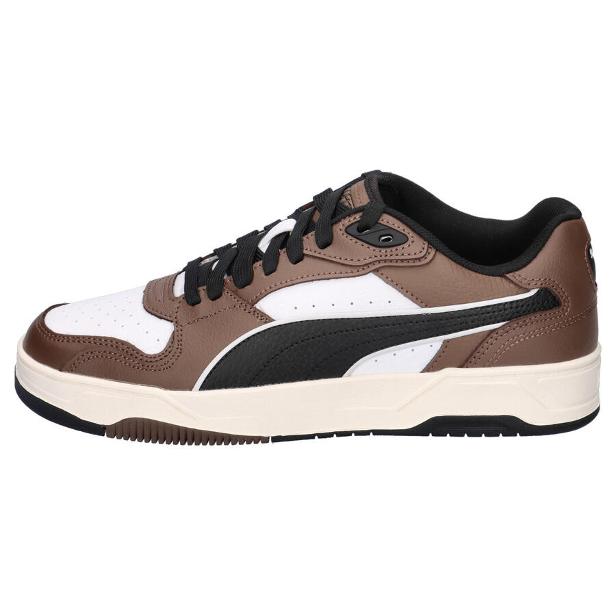 Кроссовки Puma RBD BREAK LOW унисекс 402586 08 белые/коричневые — фото 2