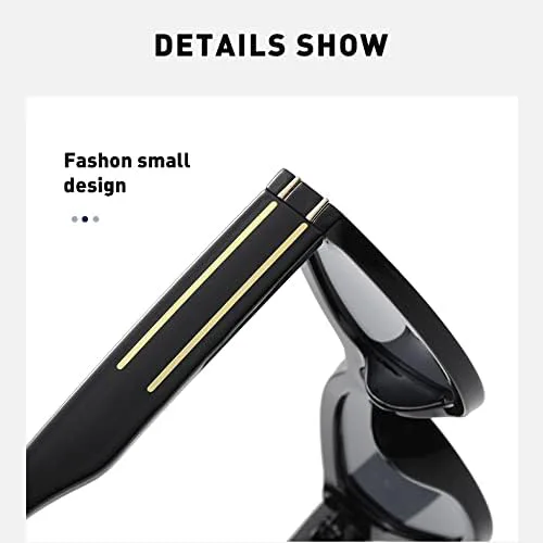 

Винтажные солнцезащитные очки для женщин, солнцезащитные очки в маленькой оправе, ретро-очки «кошачий глаз» для женщин и мужчин MTZJH, Blue Red Double Gray