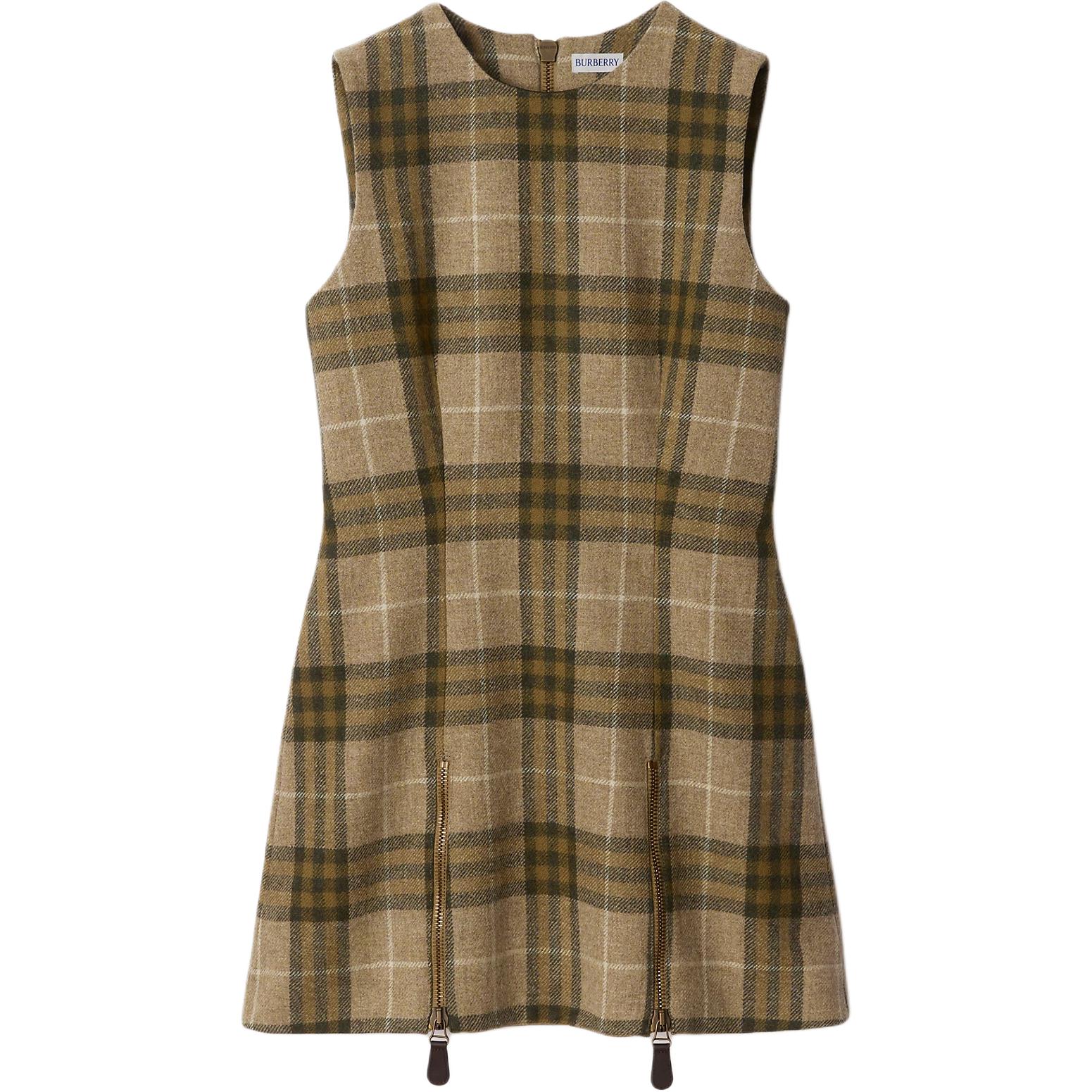 Платье мини Burberry, коричневый — фото 3