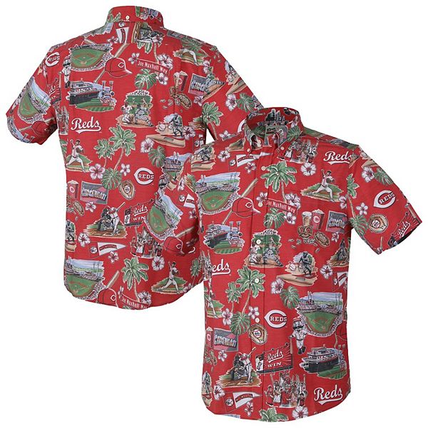 

Мужская красная футболка cincinnati reds scenic tri-blend Reyn Spooner