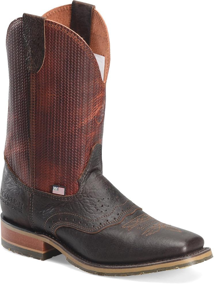 

Ботинки Double H Boots BALER, мужские, 28 см, модель Roper Boot Double-H, темно-коричневый